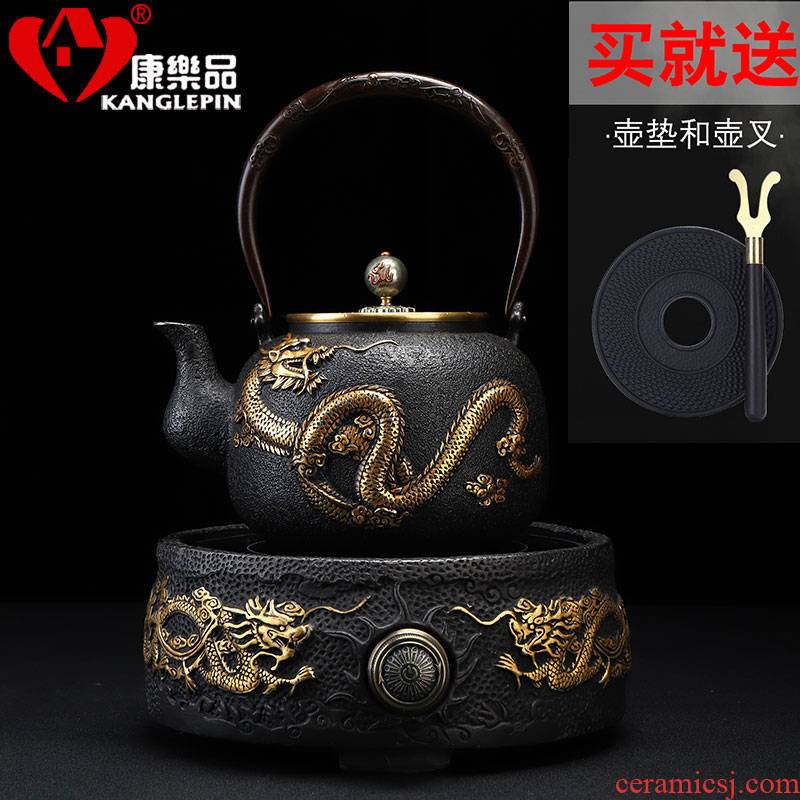 Recreational product electric TaoLu suit small tea pot of cast iron and gold kettle boil tea home burn boiled tea stove