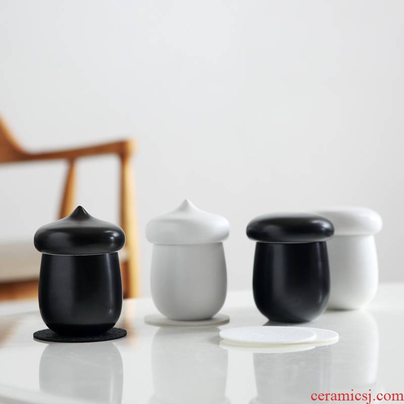 Red the jingdezhen ceramic crack cup travel tea set filter contracted small cups and fresh tea cup)