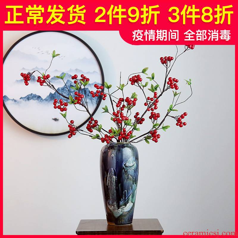 I and contracted sitting room furniture originality Nordic vase dried flower adornment furnishing articles table ceramic porcelain decoration in the study