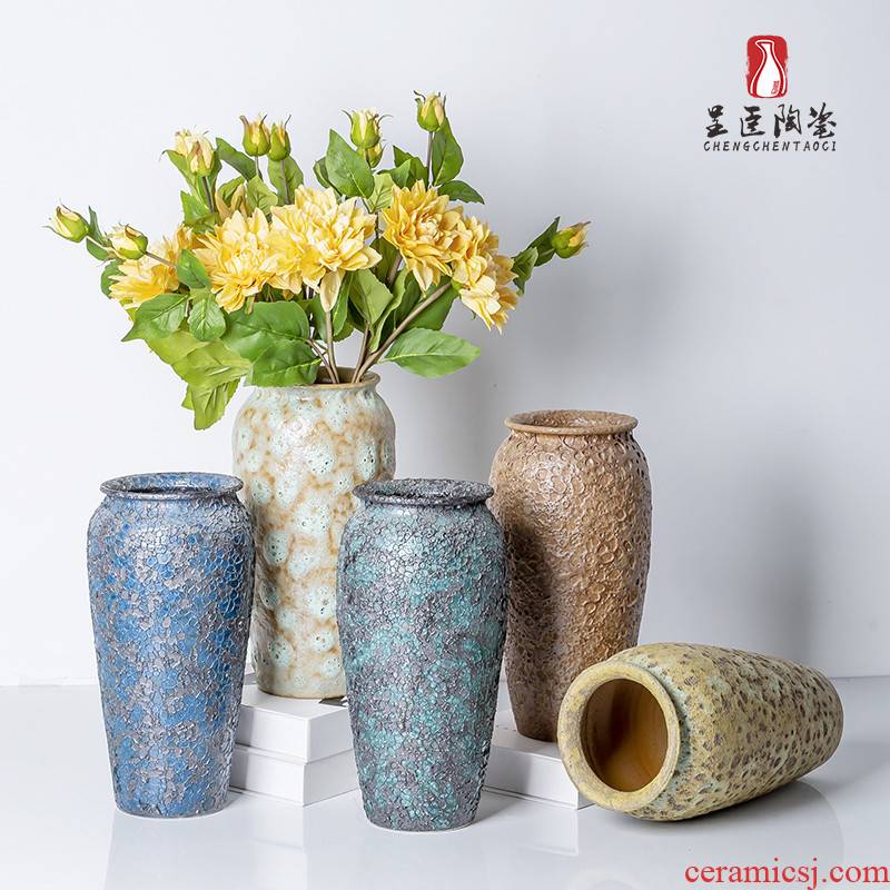 New ceramic furnishing articles in the New Chinese style restoring ancient ways is dried flowers sitting room porch TV ark adornment of I and contracted hydroponics