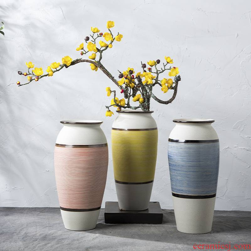 Nordic vase furnishing articles dried flower adornment flower arrangement sitting room table, TV ark, I and contracted household ceramic pottery
