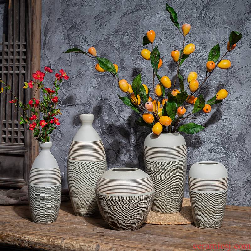I and contracted vases, flower arrangement sitting room table, TV ark, creative household ceramics decoration dry flower adornment furnishing articles