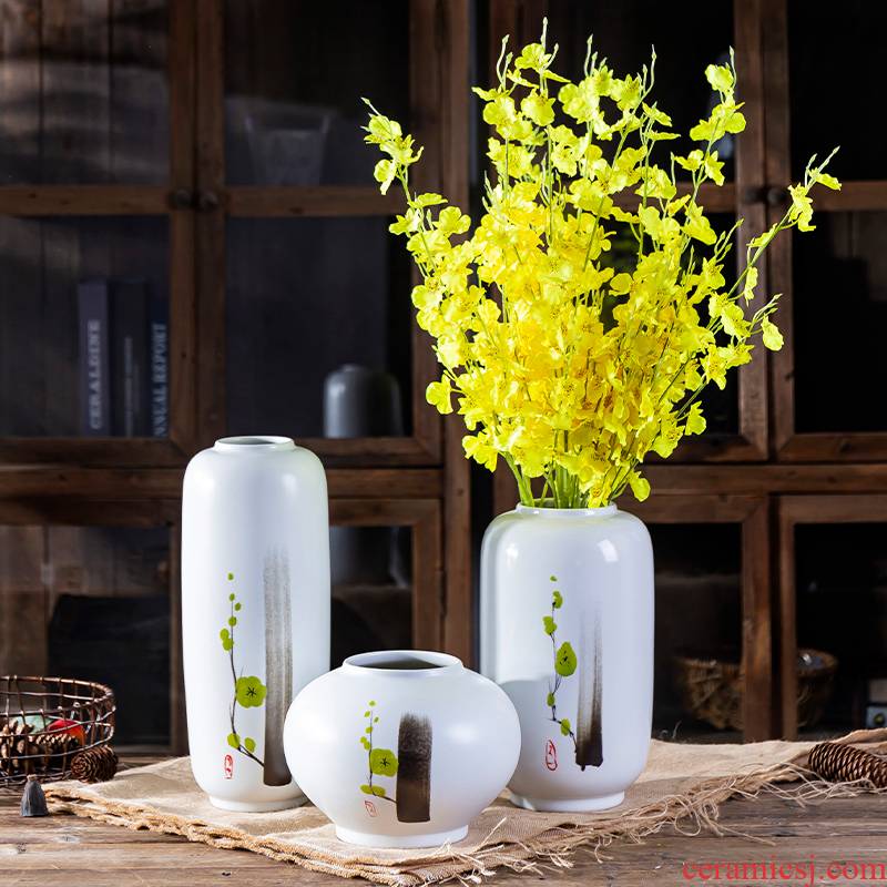 I and contracted ceramic vase furnishing articles at home sitting room dry flower decoration flower arranging TV cabinet table creative jewelry