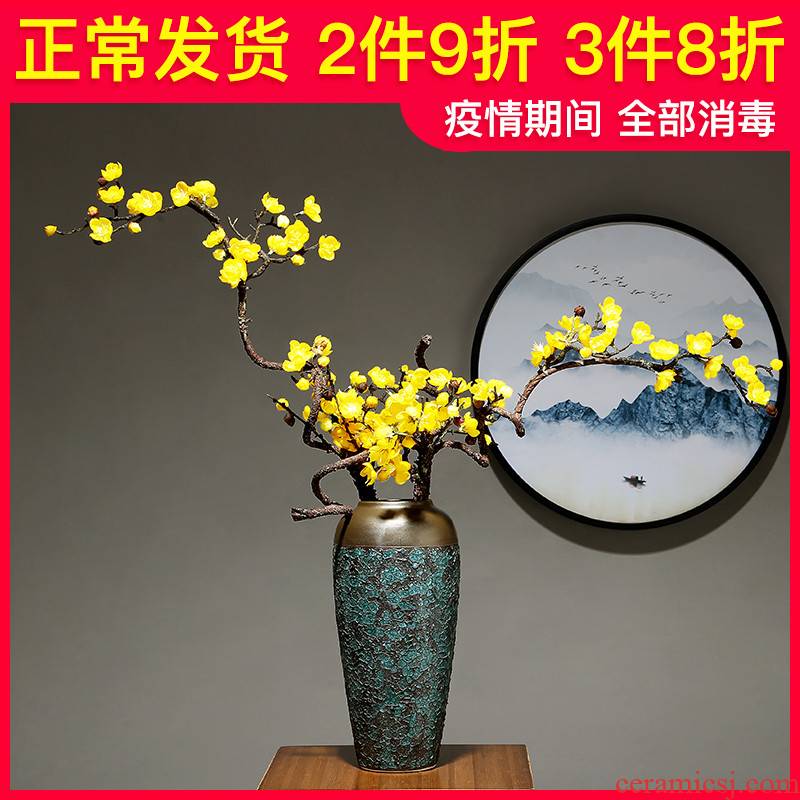 Light European - style key-2 luxury ceramic vase simulation study modern table dry flower arranging flowers is placed to the sitting room porch home decoration