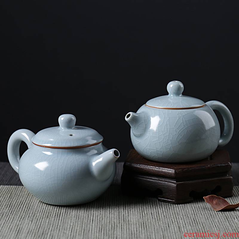 QY your up ceramic teapot small xi shi pot of your porcelain single teapot large domestic scene kung fu tea set