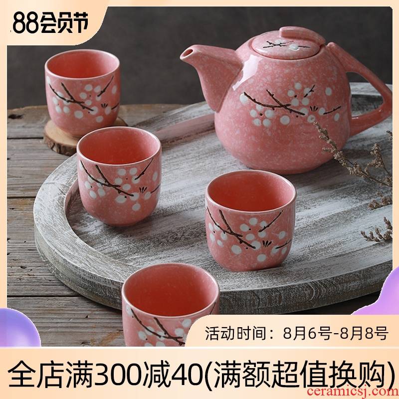 The teapot suit household utensils cup tea ware jingdezhen ceramic drinking cup Japanese kung fu tea kettle