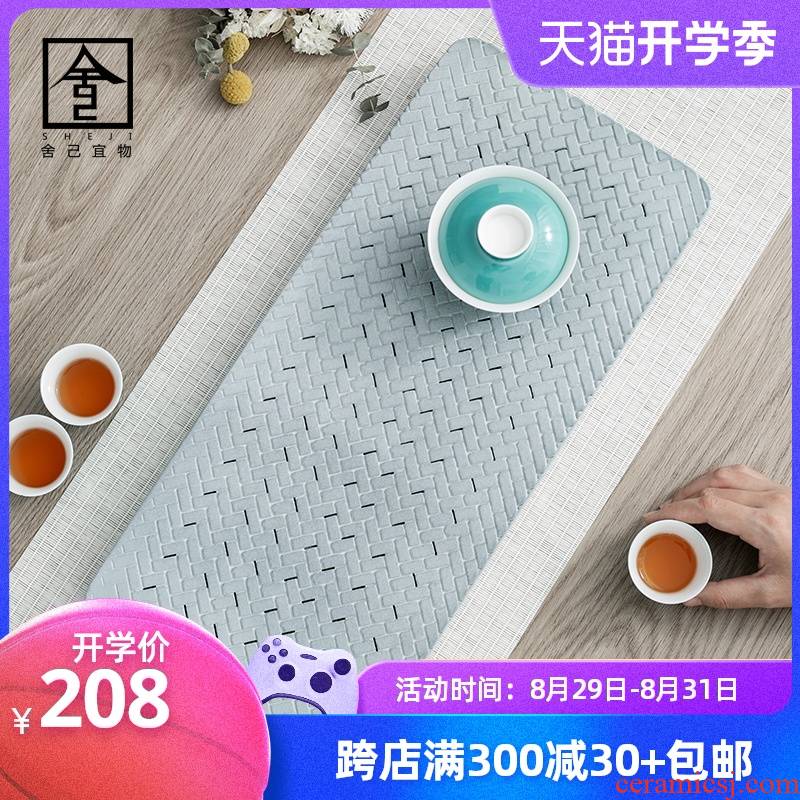 The Self - "appropriate content ceramic tea tray was dry plate tray was home office tea tea table contracted Japanese sea dry storage