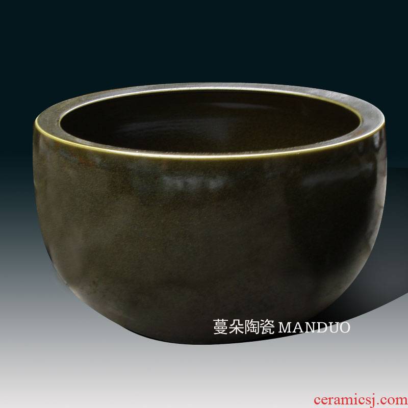 At the end of the jingdezhen porcelain the flood light At the end of the tea tea China At the end of the classical big bowl tea China 50 cm large bowl