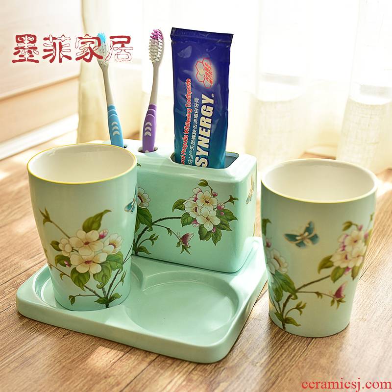 American toilet bathroom ceramic sanitary ware 4 couples toiletries decorative furnishing articles version into gifts