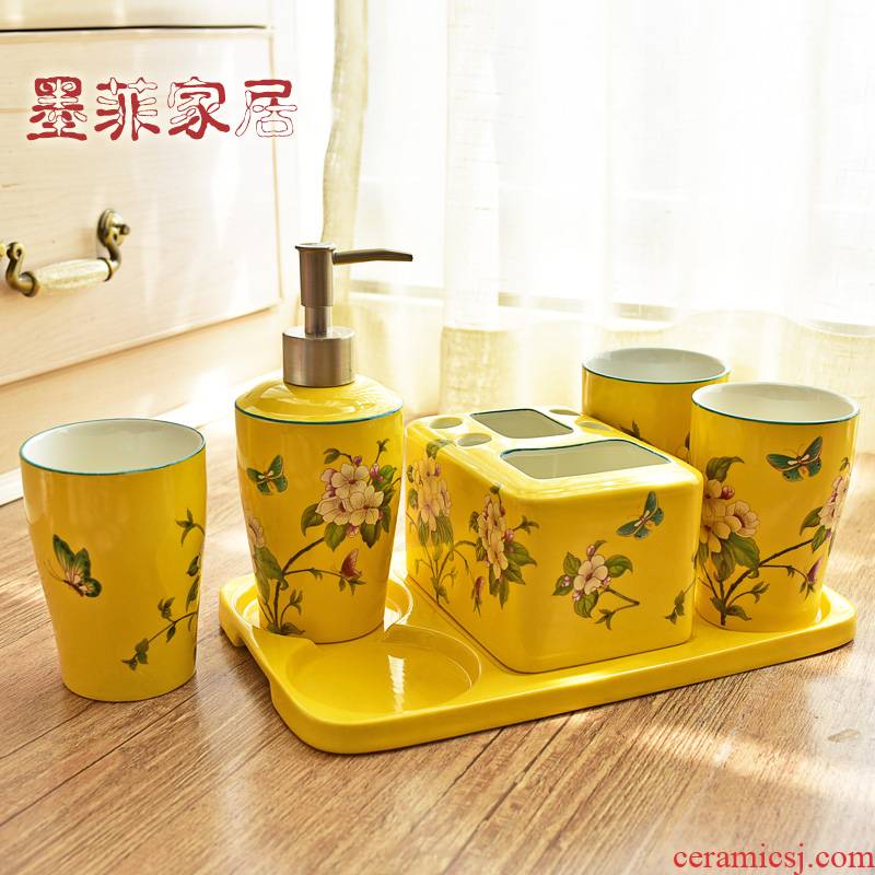 American ceramic sanitary ware has six sets of new Chinese style bathroom toiletries furnishing articles girlfriends version into gifts