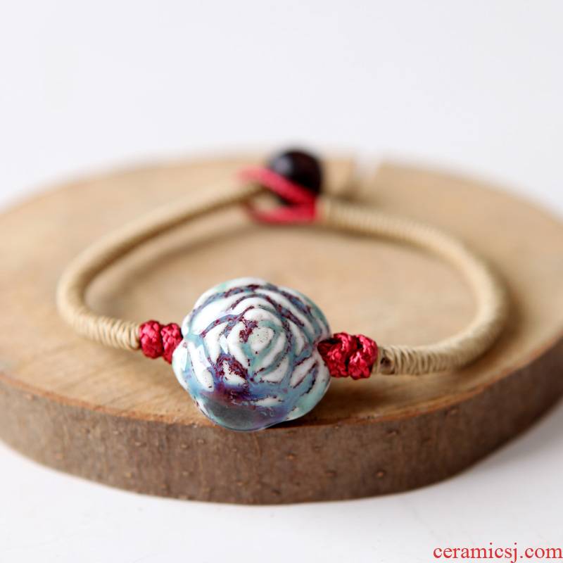 QingGe small manual creative ceramic bracelet for women folk literature and art is small adorn article lady street source of restoring ancient ways