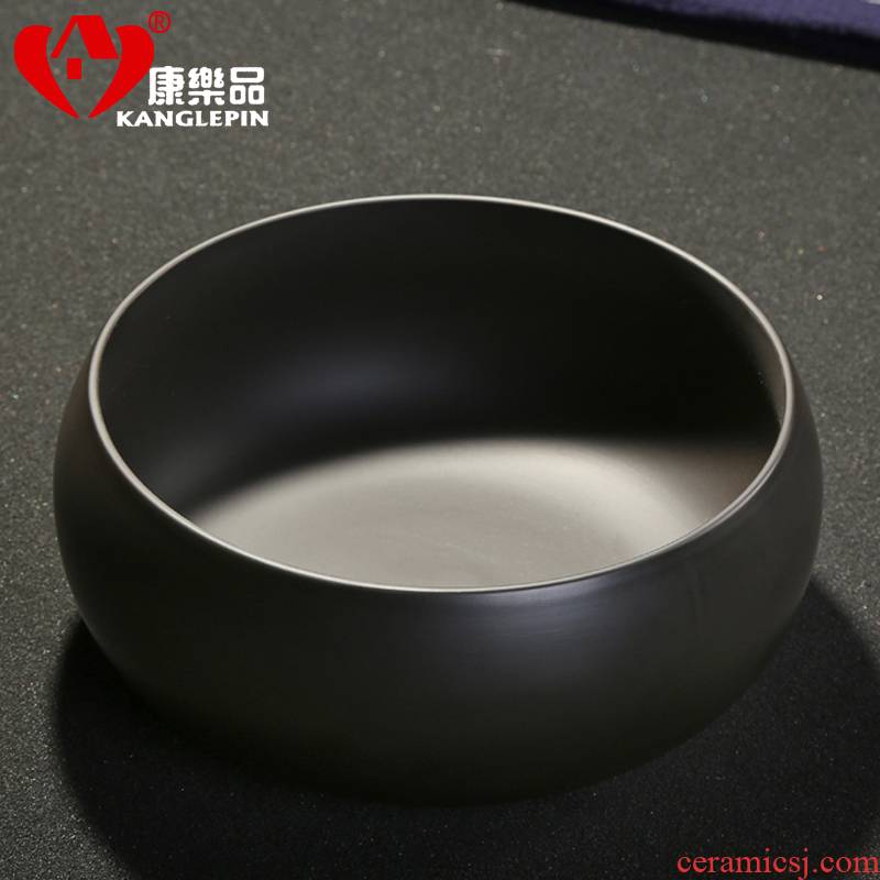 Recreation yixing purple sand, black mud large household utensils tea cups to wash bath kung fu tea spare parts