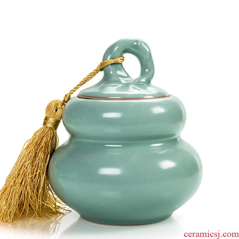 Shadow enjoy your porcelain tea pot, ceramic seal tank storage jar puer tea pot your up gourd DCXH