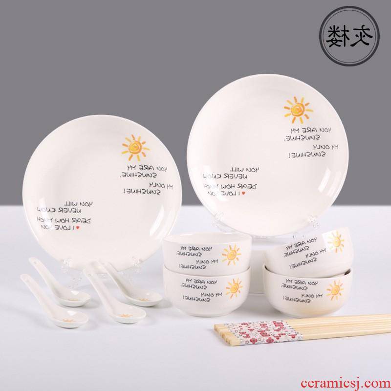 Manufacturers shot gifts tableware household jobs the kitchen on the plate of the spoon hotel ceramic bowl dish dish customization