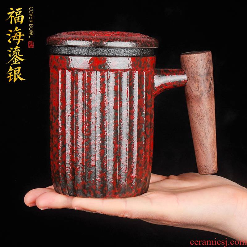 Artisan fairy coppering. As silver cup handle keller ceramic household variable separation office with cover tea tea cup