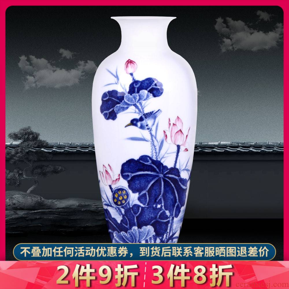Jingdezhen ceramics hand - made porcelain dou color TV ark, furnishing articles zen vases, flower arrangement of Chinese style household arts and crafts
