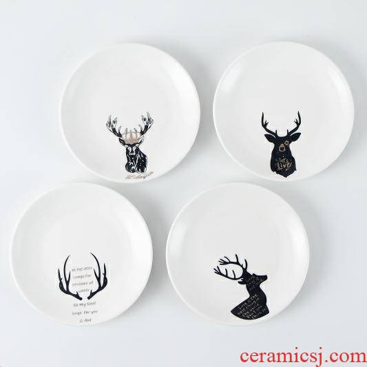 4 to 6 inches 15 cm ceramic household small dishes to spit the ipads plates table garbage disc cake plate snack plate
