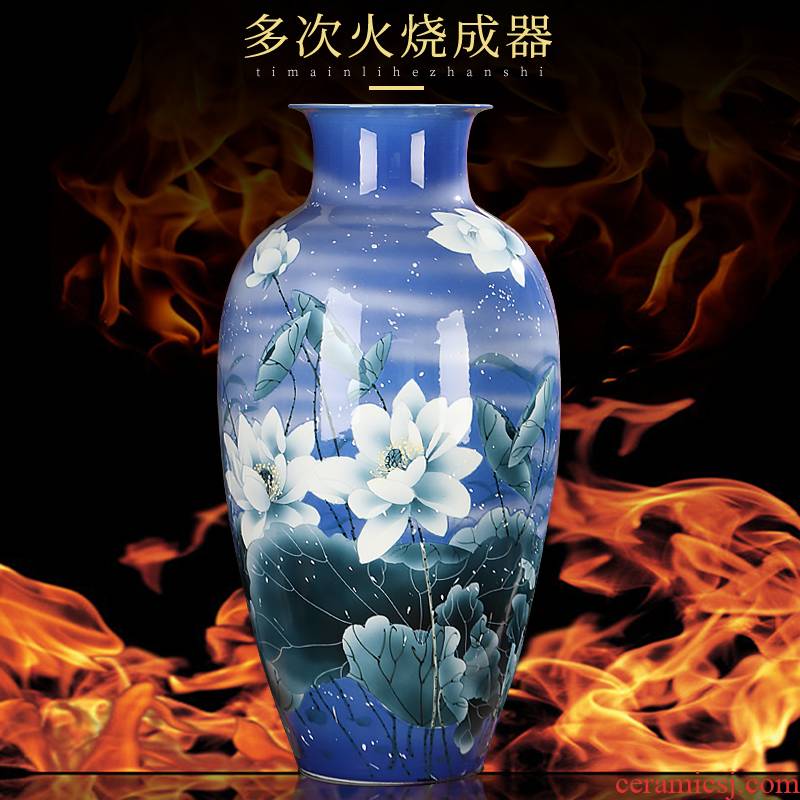 Master hand of jingdezhen ceramics vase furnishing articles flower arrangement sitting room adornment style high landing crafts