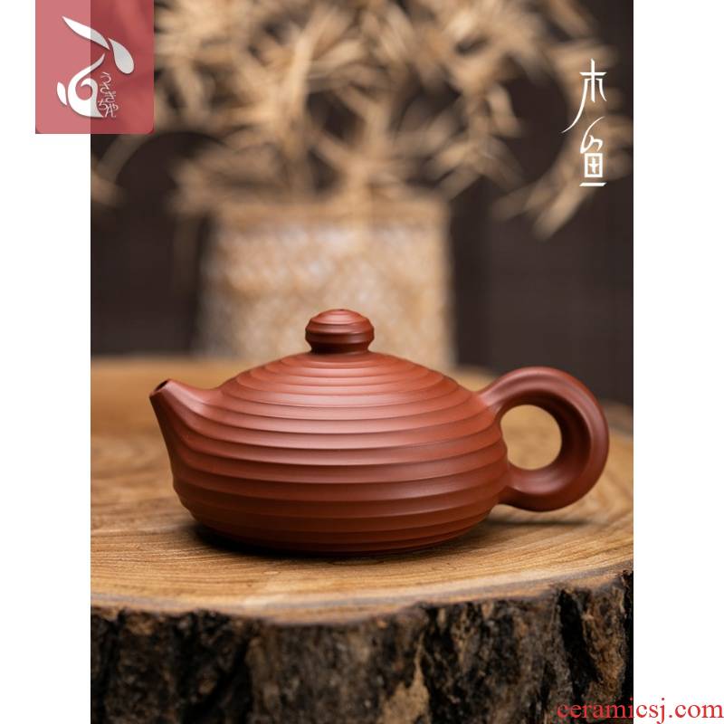 Wooden fish, chaozhou bunnyman clay pot of zhu xi shi hand pot a pot of about one thousand all it that can rotate the imperial concubine teapot