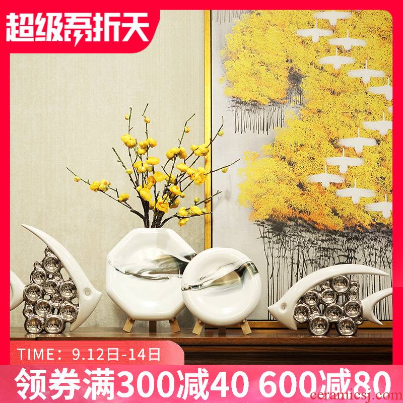 Wine accessories furnishing articles flower arranging I and contracted sitting room porch TV ark, soft outfit ceramic vase household act the role ofing is tasted
