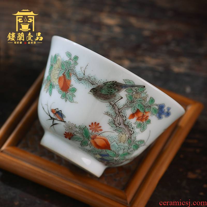 Jingdezhen ceramics all hand - made colors) the sound of your master cup tea cup personal single cup tea cups