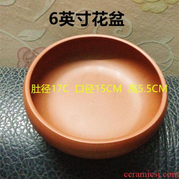 Large diameter heavy flowerpot defect faceplate refers to calamus copper bowl lotus fleshy ceramic sword round mountains made of baked clay mud