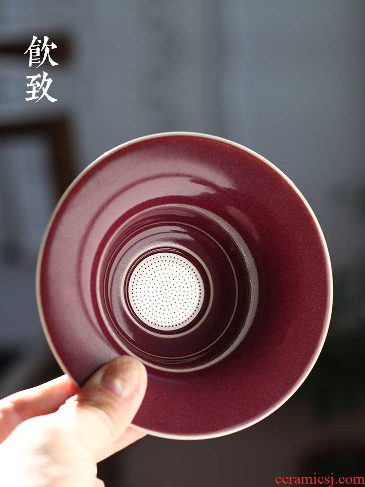 Ultimately responds to the ceramic tea strainer screen pack your up) tea Japanese masterpieces of creative move kung fu tea accessories