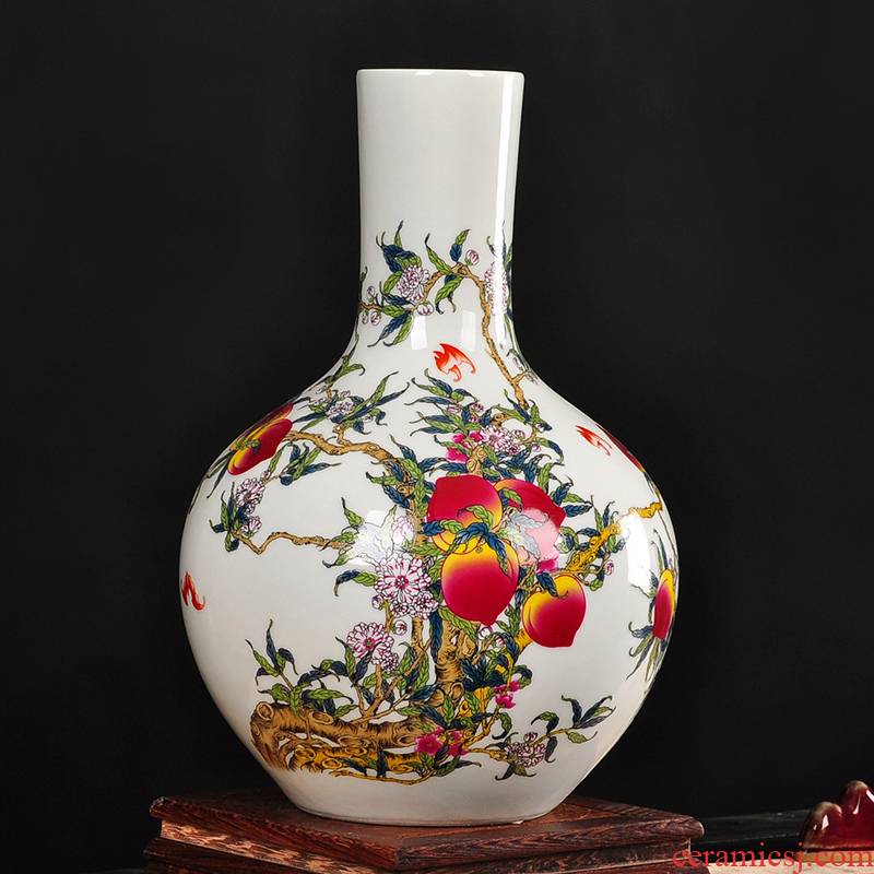 Chinese archaize ceramic vase furnishing articles sitting room put floral dried flower vase China TV ark, adornment