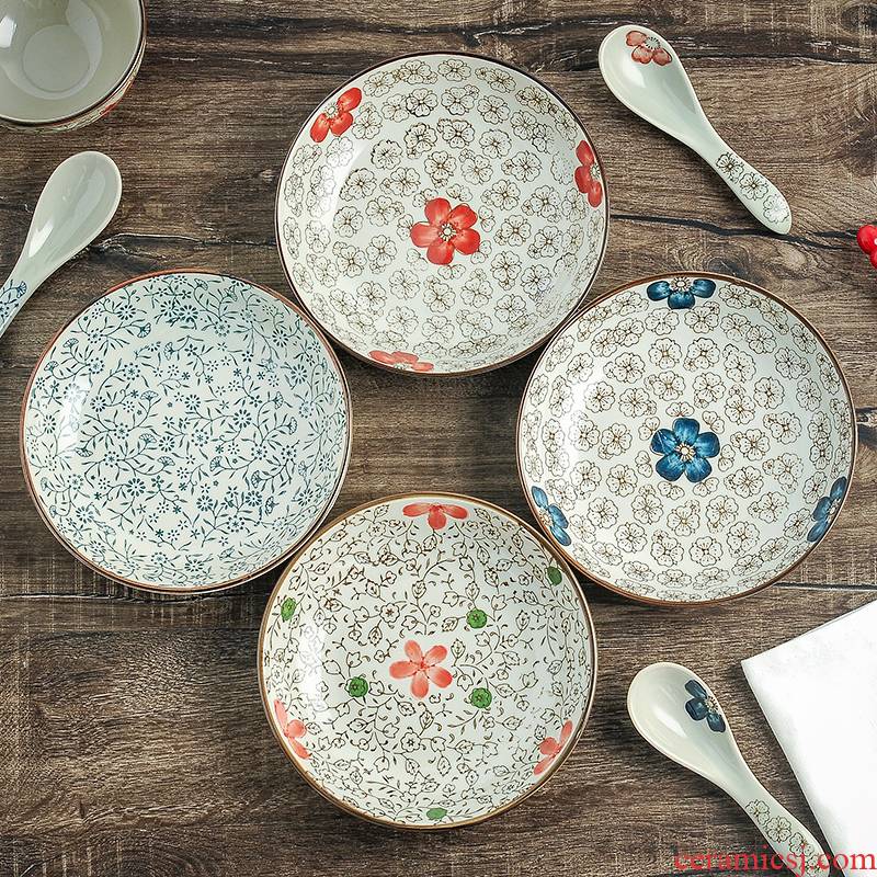Vegetable dish Japanese dab of ceramic dish dish home fruit dumplings plate plate round ideas