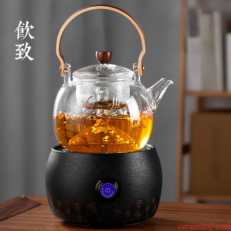 Drinking to a glass kettle boil tea steamer steaming and thickening of large - sized steam suits for pot of boiling water to girder electricity TaoLu