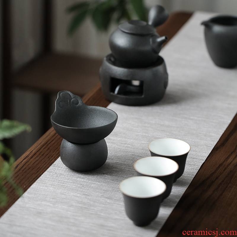 Ultimately responds to Japanese porcelain) of black tea filter creative ceramic filter move fair keller of tea strainer tea coarse pottery
