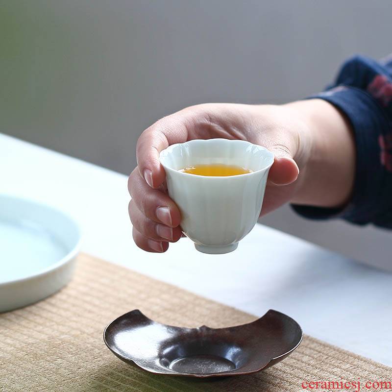 Ultimately responds to shadow celadon teacup kwai koubei small Japanese sample tea cup single ceramic cup cup single CPU kung fu master
