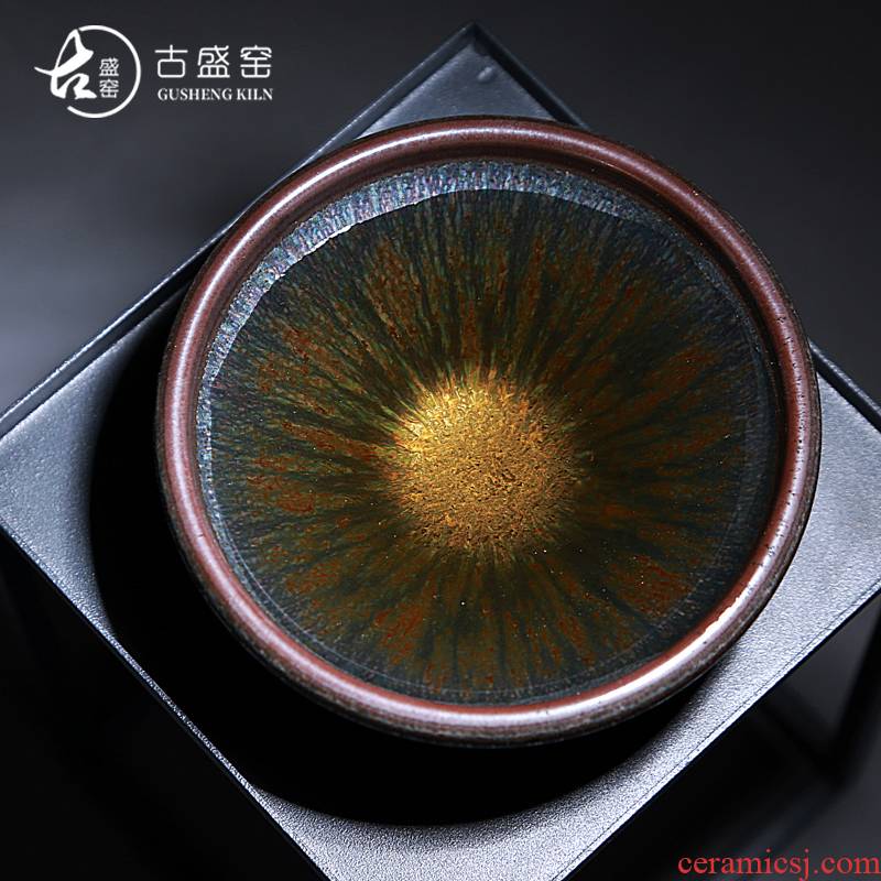 Ancient sheng up new Chen Weichun pottery master dragon LangHao star temmoku masters cup up tea cups