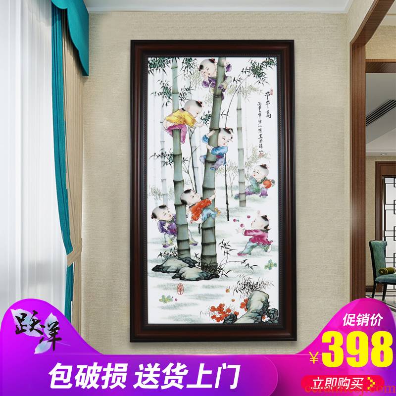 Single ceramic painter hand - made scenery jingdezhen porcelain plate in the sitting room hangs a picture background wall adornment office