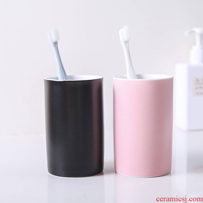 The kitchen ceramic gargle cup home for wash gargle cup suit milk office breakfast cup brush my teeth cup hotel can be customized