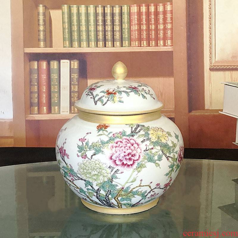 Thousands of flame jingdezhen ceramics tea pot store content ark, can make Chinese vase decoration archaize general pot peony