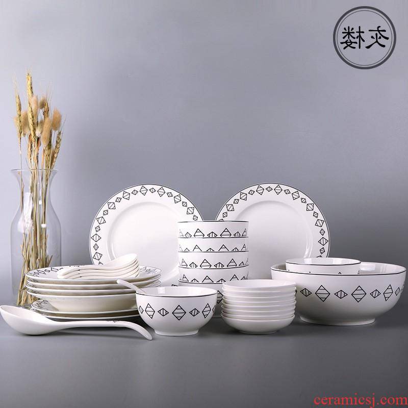 The creative gifts tableware kitchen daily - informs The porcelain plate salad dishes son bowl dish dish custom manufacturers