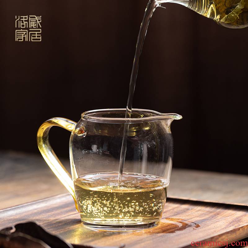 Reasonable glass cup upset jingdezhen kung fu tea set fittings high - grade high borosilicate tea machine side and a cup of tea