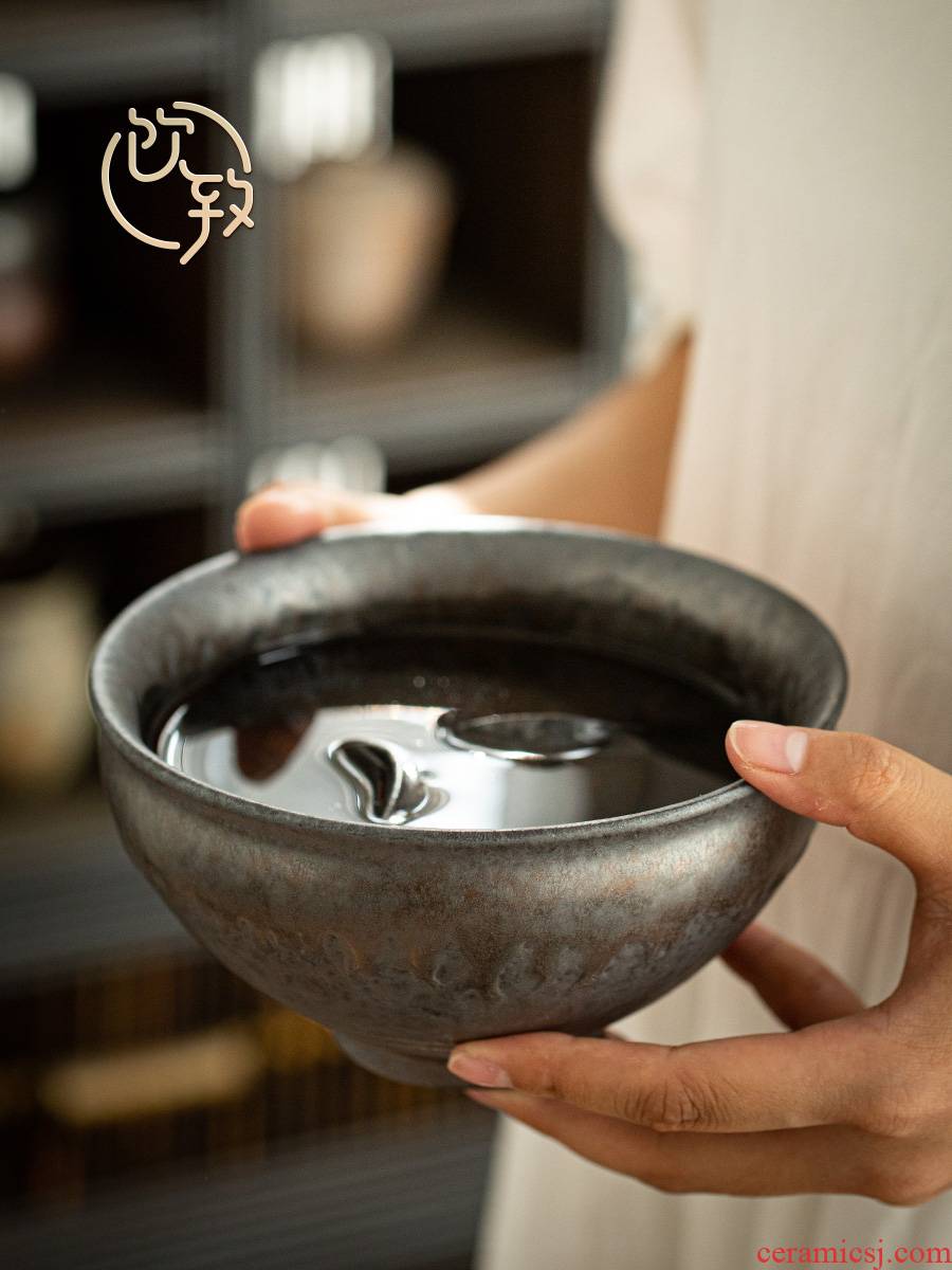 Hot drinks to gold dou household washing Japanese zen washing cups writing brush washer tea large coarse TaoJian water jar