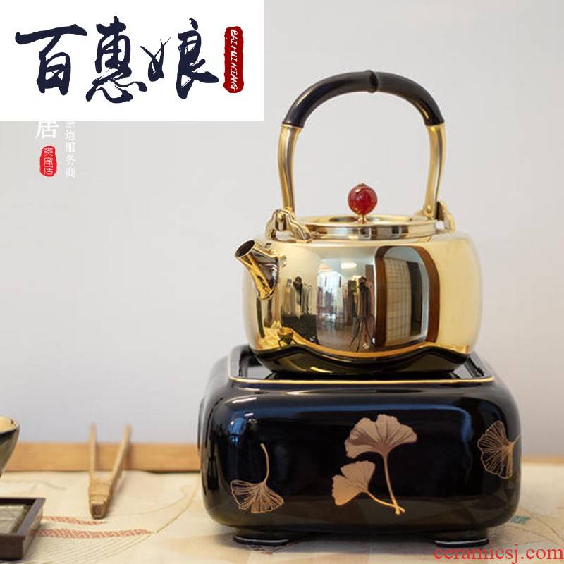 (maiden in electric TaoLu household cooking silver pot of tea tea tea stove desktop small iron pot of boiled tea machine electricity