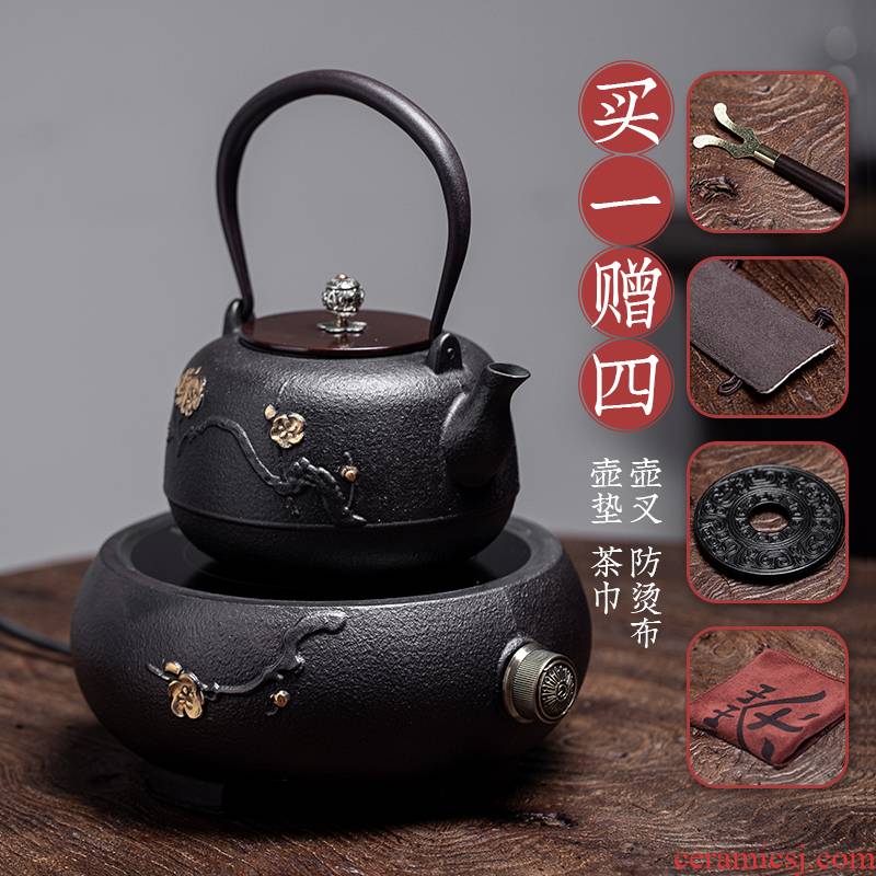 Iron pot of special cast Iron tea kettle TaoLu boiled tea machine manual imitation Japan Iron kettle boiling kettle suits for