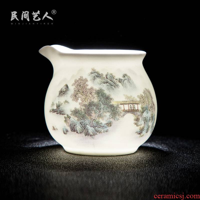 Jingdezhen ceramic glaze color mountains on fair keller kung fu tea tea tea accessories and glass points