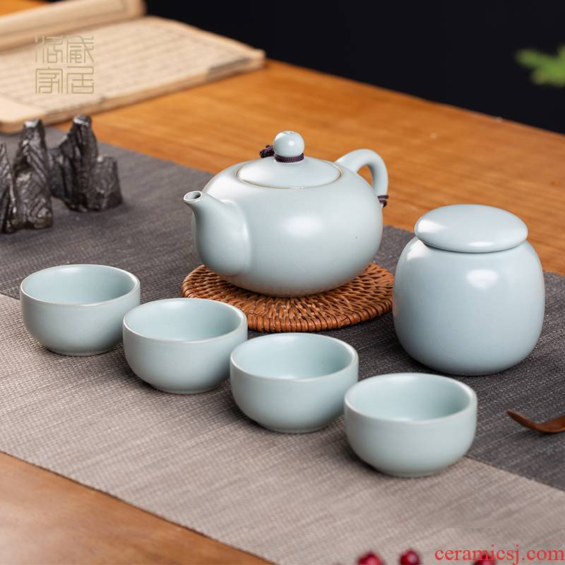 Your up was a small set of jingdezhen ceramic kung fu tea tea home portable teapot teacup suits for the to travel
