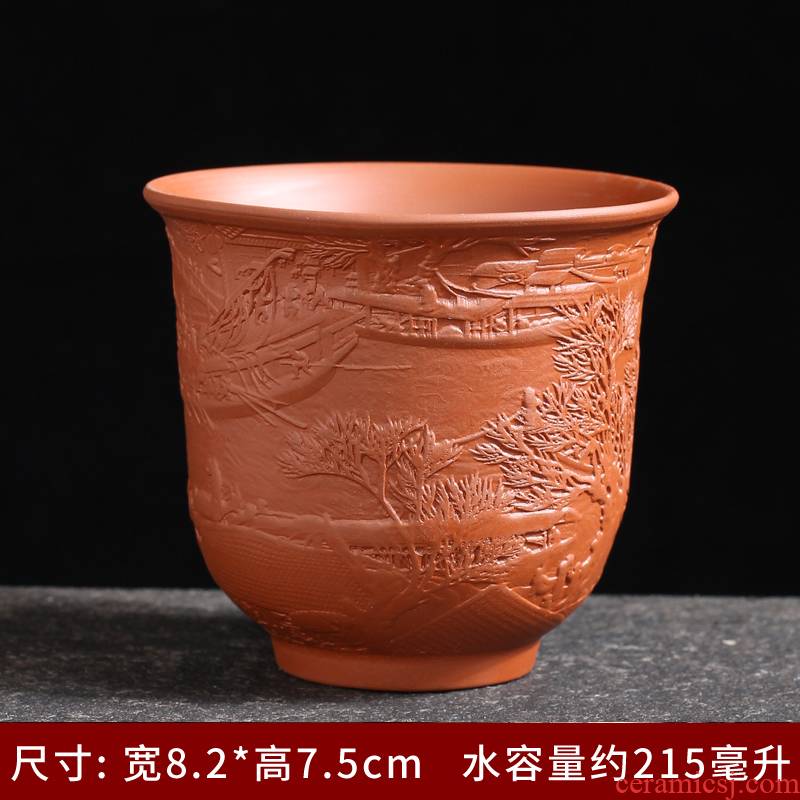 Violet arenaceous masters cup sample tea cup cup pure manual suet jade kung fu tea bowl yixing purple sand cup, small cup