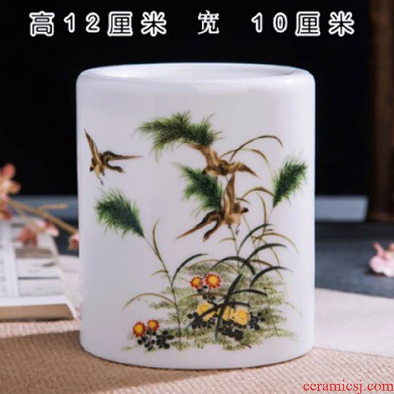 Stationery multi - functional pen container creative fashion a lovely student desktop furnishing articles contracted office receive a box of ceramics