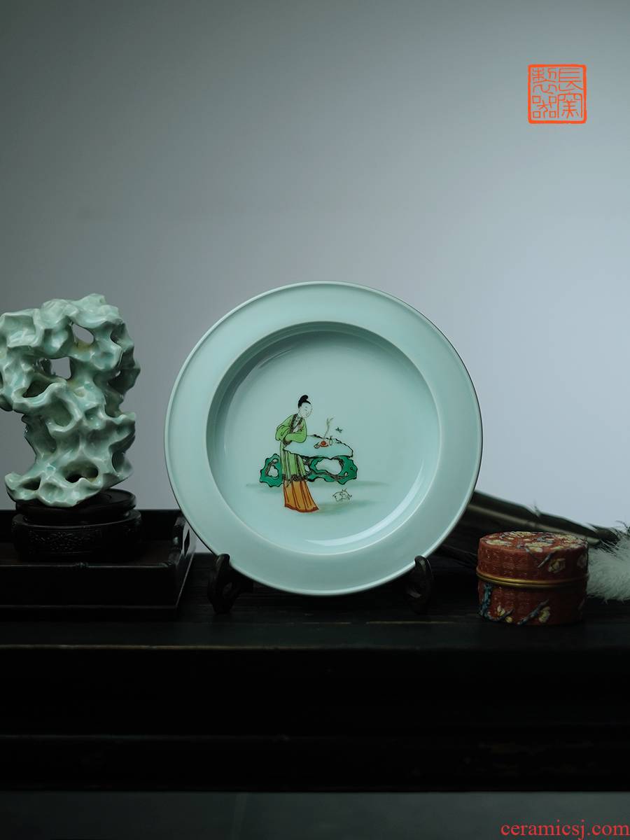 Offered home - cooked hand - made colorful ladies enjoy dish in home furnishing articles long up controller of jingdezhen ceramic art by hand