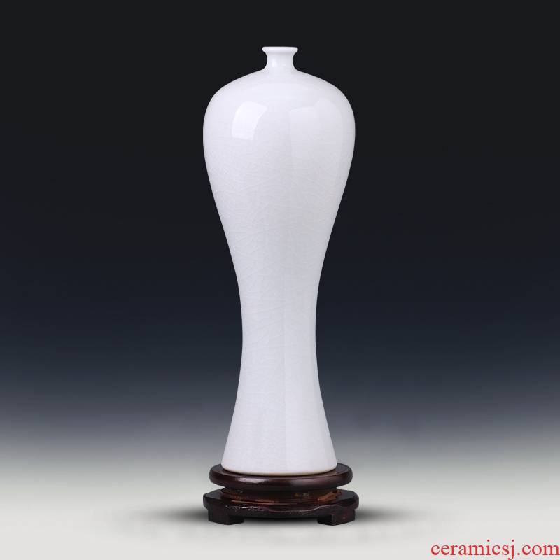 Jingdezhen ceramics mei small white bottle expressions using vases, flower arranging new Chinese style household furnishing articles wine sitting room adornment