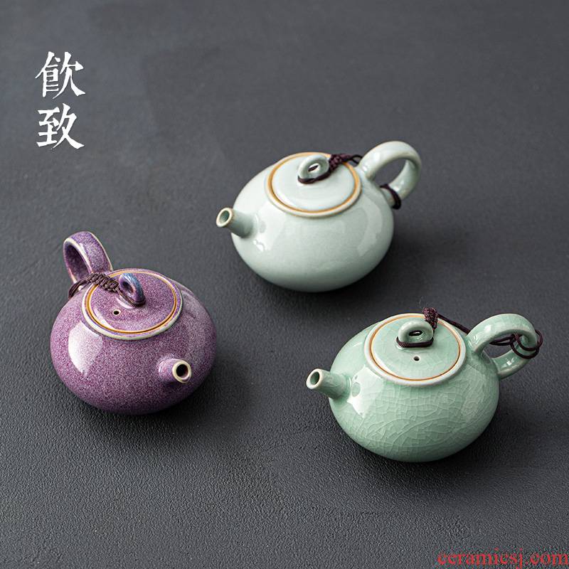 Ultimately responds to up slicing can keep little teapot individual contracted ceramic kung fu tea set the antique teapot single pot of masterpieces