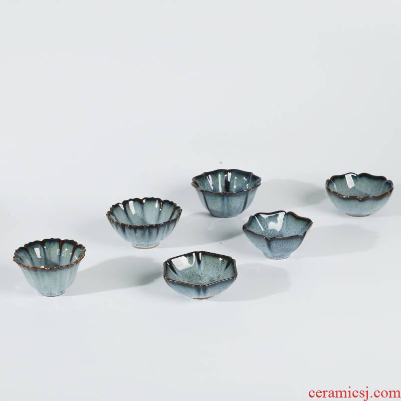 Ancient sheng up new petals are glazed bowl lived up tea red glaze, henan jun porcelain ceramic tea set