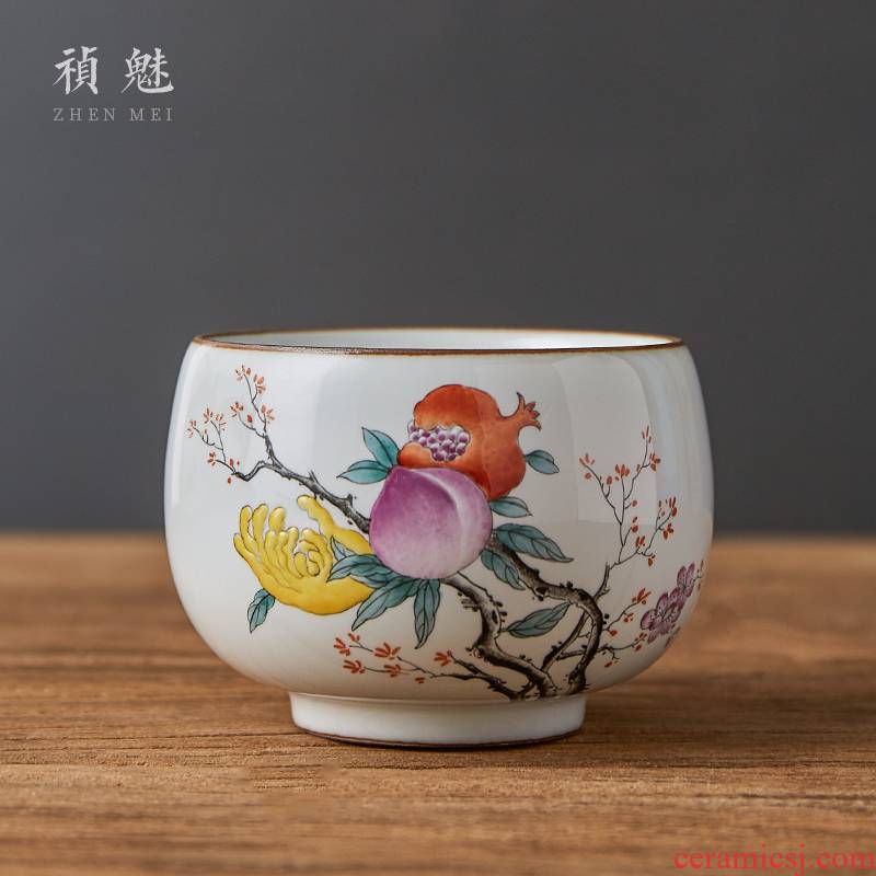 Shot incarnate the manual up of jingdezhen ceramic cups kung fu tea set hand - made the master sample tea cup cup personal single CPU